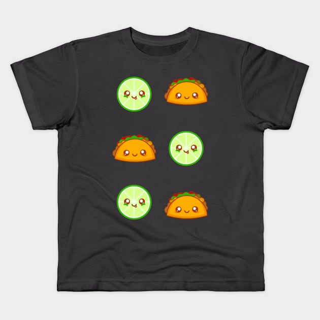 Taco y Limón! Kids T-Shirt by emiliapapaya